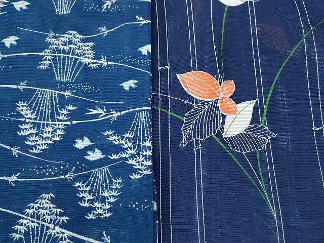 平和屋本店■夏物 小紋 絽 紗 洗える着物 まとめて20点 鳥 人物 花柄 手描き 着用可能多数 se3736