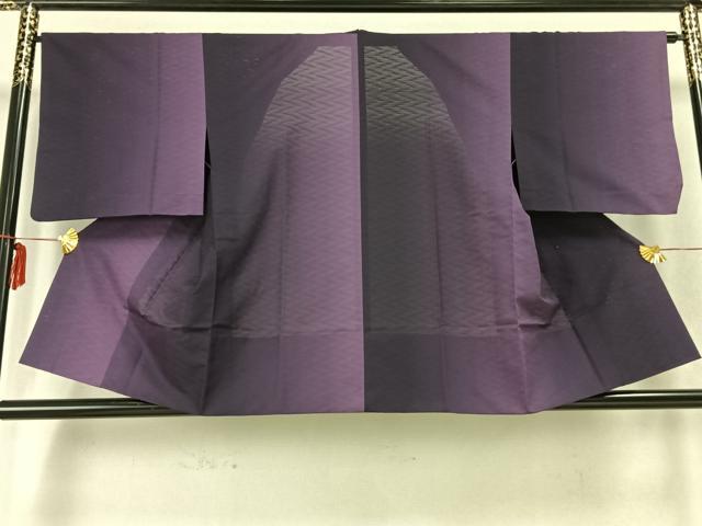 平和屋着物▽道行コート スリーシーズン 春夏秋 塵除け 霞文 反端付き 正絹 逸品 AABC0505fy
