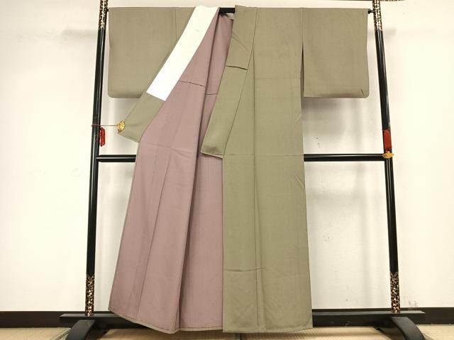 平和屋着物▽江戸小紋 単衣 鮫小紋柄 正絹 逸品 AABC3722fy
