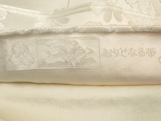 平和屋着物◎全通柄袋帯 花尽くし 銀糸 正絹 逸品 DAAY8576cd