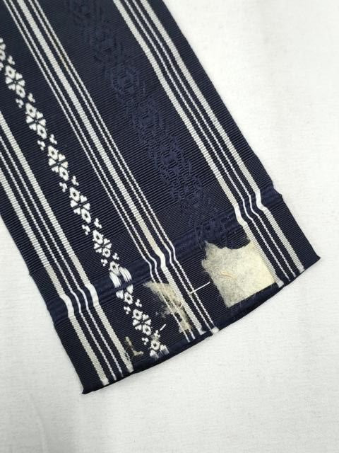 平和屋着物●男性 本場筑前博多織 角帯 献上 正絹 逸品 CAAZ4304hy