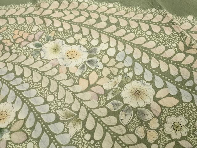 平和屋着物●訪問着 作家物 辻が花 絞り 暈し染め 正絹 逸品 未使用 CAAY8354gh