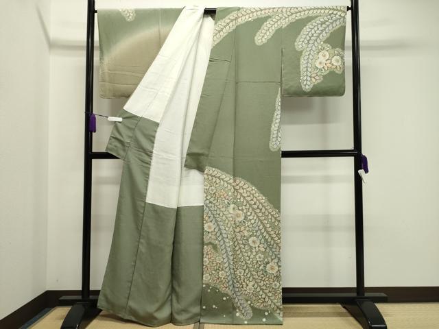 平和屋着物●訪問着 作家物 辻が花 絞り 暈し染め 正絹 逸品 未使用 CAAY8354gh