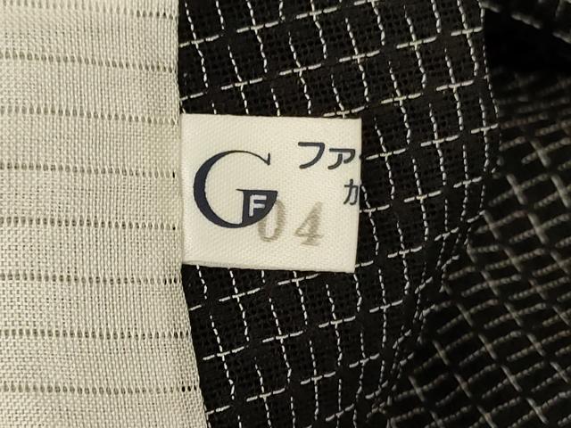 平和屋着物*夏物 小紋 紗 十字絣文 正絹 逸品 AABC9377jd