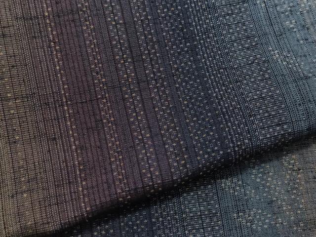 平和屋着物●本場真綿絢結城紬 枝葉文 証紙付き 正絹 逸品 CAAZ8093vf