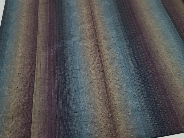 平和屋着物●本場真綿絢結城紬 枝葉文 証紙付き 正絹 逸品 CAAZ8093vf