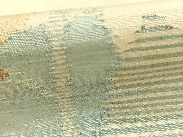 平和屋着物▽訪問着 単衣 紬地 樹林文 大丸扱い 正絹 逸品 未使用 AABC4056fy