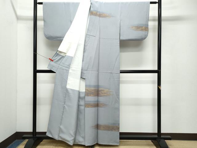 平和屋着物●訪問着 駒刺繍 立波文 金彩 正絹 逸品 CAAZ8190vf