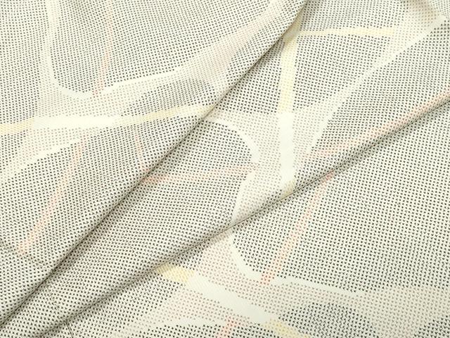 平和屋着物●本場大島紬 白大島 7マルキ 吉祥文 正絹 逸品 CAAZ8201vf