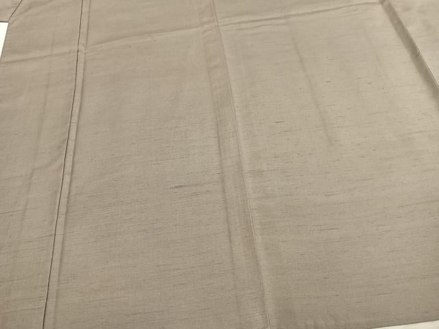 平和屋着物▽男性 色紋付 単衣 紬地 潤色 正絹 逸品 未使用 AABC4085fy