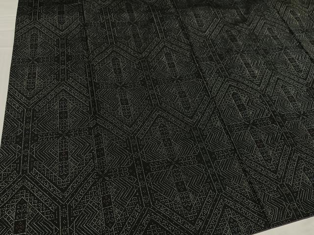 平和屋着物●上質な小紋 幾何学文様 正絹 逸品 AABD0765ph