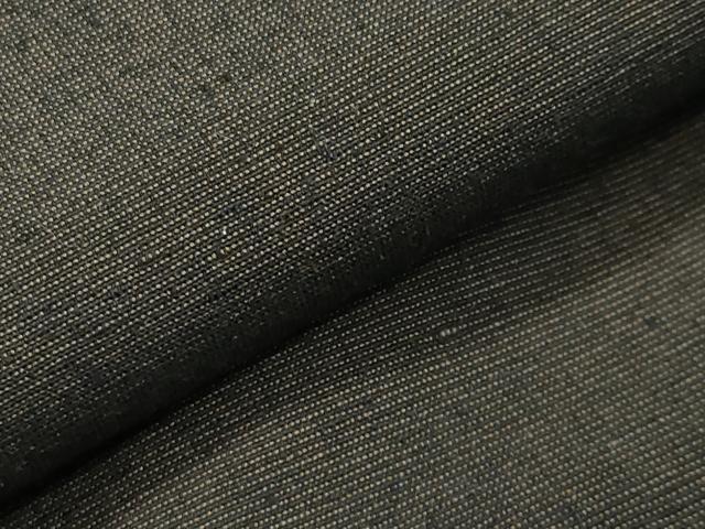 平和屋着物●男性 紬 アンサンブル 憲法黒茶色 正絹 逸品 CABA1238gh