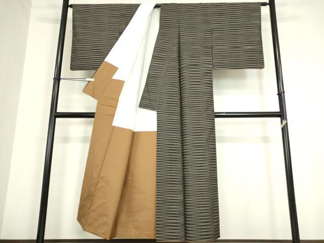 平和屋着物●本場大島紬 霞文 正絹 逸品 DAAY9219az