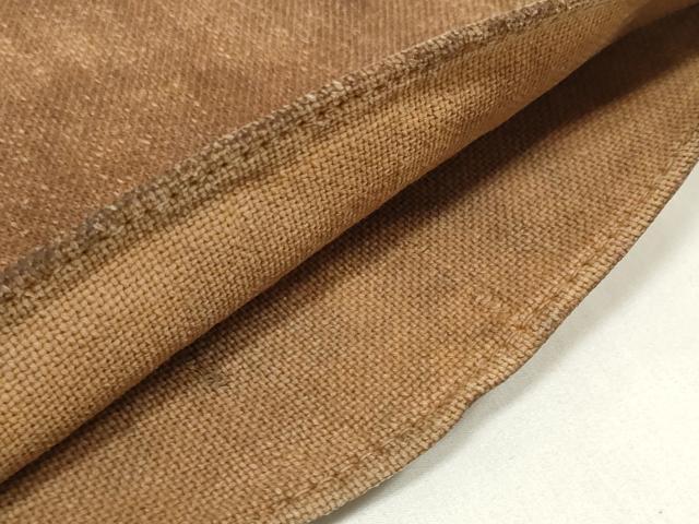 平和屋本店▼和装小物 レトロ木綿 手織 柿渋染 酒袋 材料用 逸品 DAAW8276zzz