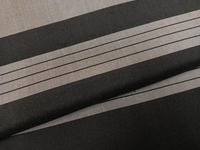 平和屋着物●上質な紬 横段文 正絹 逸品 AABD3421ph