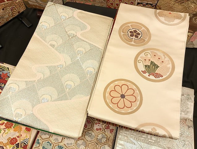 平和屋着物■袋帯 西陣 まとめて100点 鳳凰 鶴 孔雀 蝶 更紗 風景 花柄 金銀糸 証紙付き など 着用可能多数 未使用品あり 全て正絹 mmm018