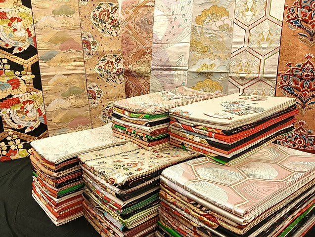 平和屋着物■袋帯 西陣 まとめて100点 鳳凰 向かい鶴 雉 孔雀羽 更紗 宝相華 金銀糸 など 着用可能多数 未使用品あり 全て正絹 mmm024