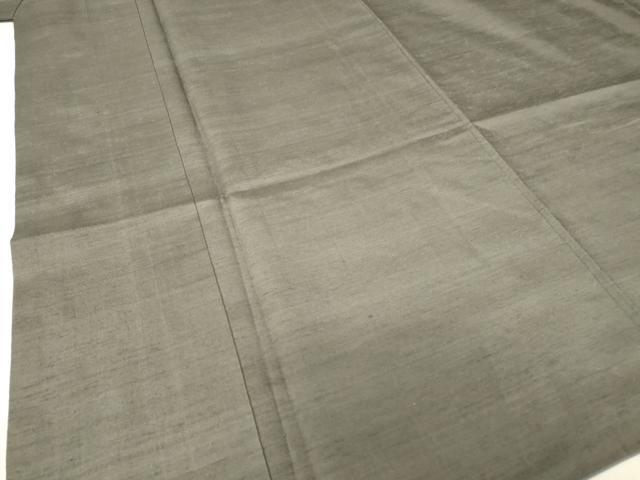 平和屋着物●男性 紬 墨色 正絹 逸品 DABE4553az