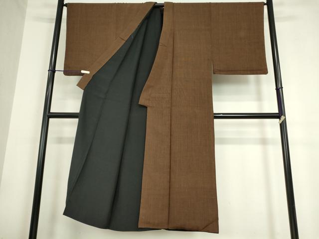 平和屋着物●男性 紬 霞文 正絹 逸品 DAAY9266az