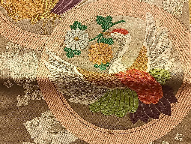 平和屋着物■袋帯 西陣 まとめて100点 鳳凰 鶴 尾長鳥 孔雀 蝶 風景 更紗 花柄 正倉院 佐賀錦 金銀糸 など 未使用品あり 全て正絹 mmm037