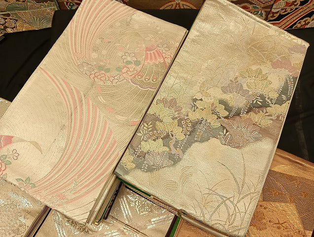 平和屋着物■袋帯 西陣 まとめて100点 鳳凰 蝶 更紗 花柄 七宝 正倉院 金銀糸 など 着用可能多数 未使用品あり 全て正絹 mmm036