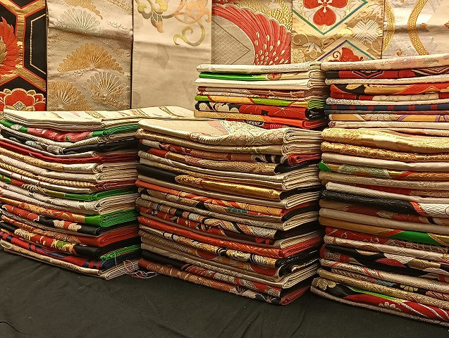 平和屋着物■袋帯 西陣 まとめて100点 鳳凰 鶴 孔雀 人物 蝶 風景 更紗 花柄 正倉院 金銀糸 など 着用可能多数 未使用品有 全て正絹 mmm029