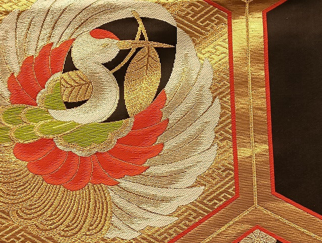 平和屋着物■袋帯 西陣 まとめて100点 向かい鶴 孔雀羽 蝶 花柄 七宝 正倉院 佐賀錦 金銀糸 など 未使用品あり 全て正絹 mmm025