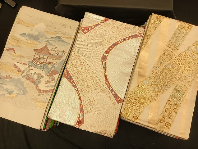 平和屋着物■袋帯 西陣 まとめて100点 鳳凰 鶴 孔雀 人物 蝶 風景 更紗 花柄 正倉院 金銀糸 など 着用可能多数 未使用品有 全て正絹 mmm029