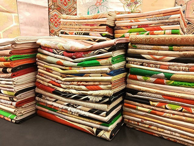 平和屋着物■袋帯 西陣 まとめて100点 鳳凰 向かい蝶 風景 花柄 楽器 宝相華 佐賀錦 金銀糸 など 未使用品あり 全て正絹 mmm028