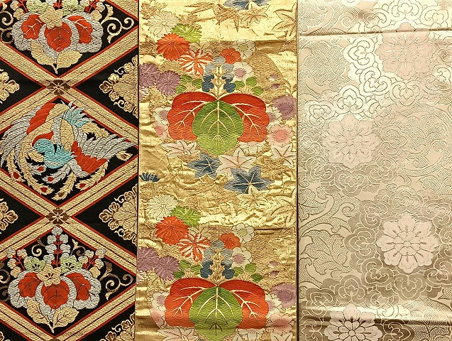 平和屋着物■袋帯 西陣 まとめて100点 向かい鳳凰 向かい鶴 人物 蝶 花柄 宝相華 正倉院 楽器 金銀糸 など 未使用品あり 全て正絹 mmm051