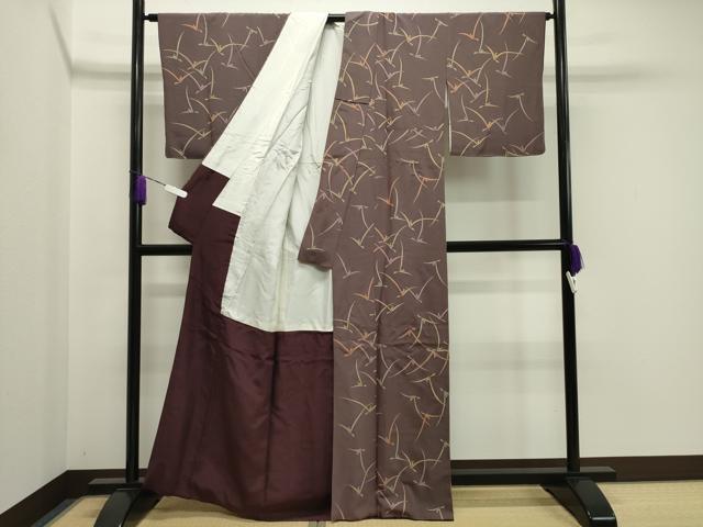 平和屋着物●上質な小紋 飛鳥文 金彩 正絹 逸品 CABA1347gh