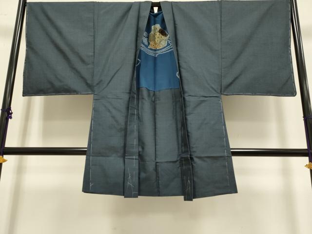 平和屋着物■極上 男性 本場大島紬 アンサンブル 長羽織 100亀甲 総詰め 逸品 未使用 DZAB2712kh6