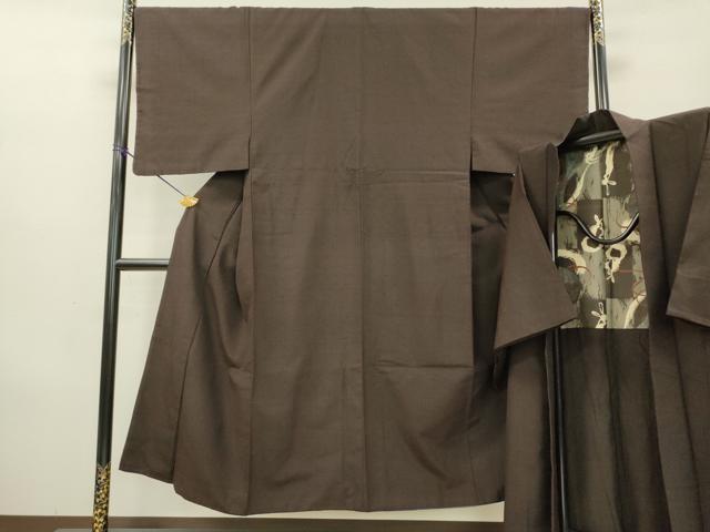 平和屋着物●男性 紬 アンサンブル 霞文 正絹 逸品 DAAX9968fe