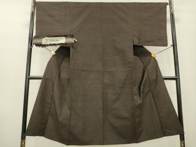 平和屋着物●男性 雪風紬 アンサンブル 霞文 さが美扱い 反端付き 正絹 逸品 DAAZ6023fe