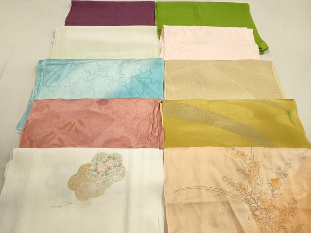 平和屋着物★和装小物 帯揚げ10枚セット 正絹 逸品 DAAZ1584xg