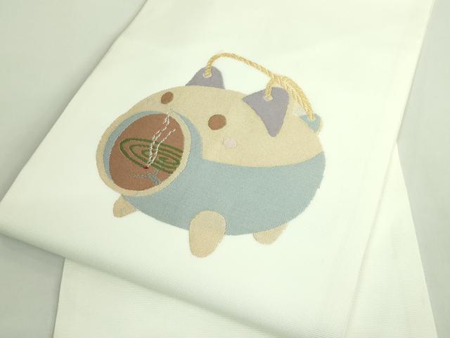 平和屋着物*極上 夏物 九寸名古屋帯 蚊取り線香 逸品 未使用 DZAB2011kh6