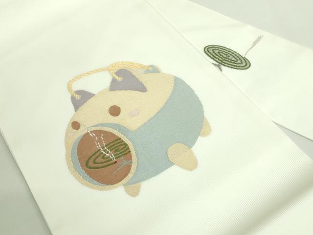 平和屋着物*極上 夏物 九寸名古屋帯 蚊取り線香 逸品 未使用 DZAB2011kh6