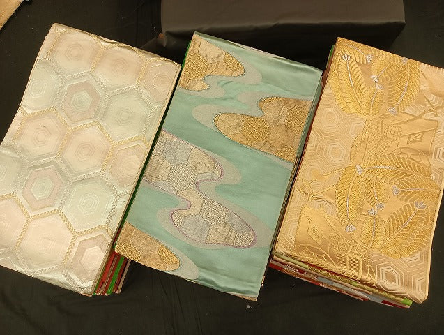 平和屋着物■袋帯 西陣 まとめて100点 鳳凰 鶴 孔雀 蝶 花柄 正倉院 佐賀錦 金銀糸 など 着用可能多数 未使用品あり 全て正絹 mmm063