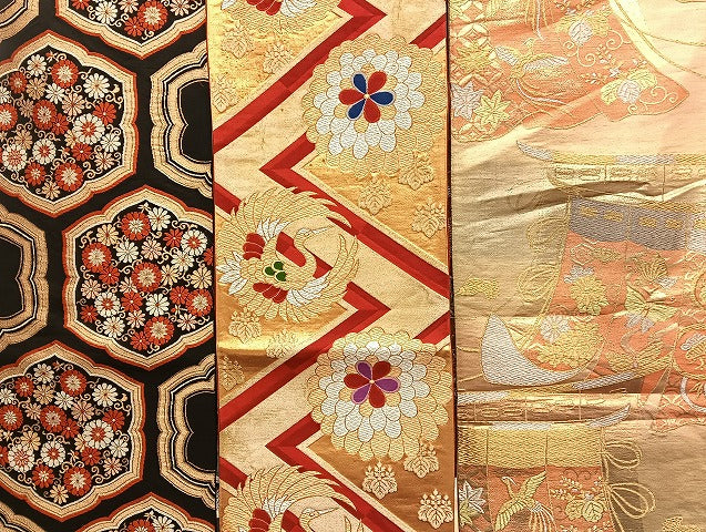 平和屋着物■袋帯 西陣 まとめて100点 鳳凰 向かい鶴 孔雀 向かい蝶 花柄 楽器 金銀糸 など 着用可能多数 未使用品あり 全て正絹 mmm068