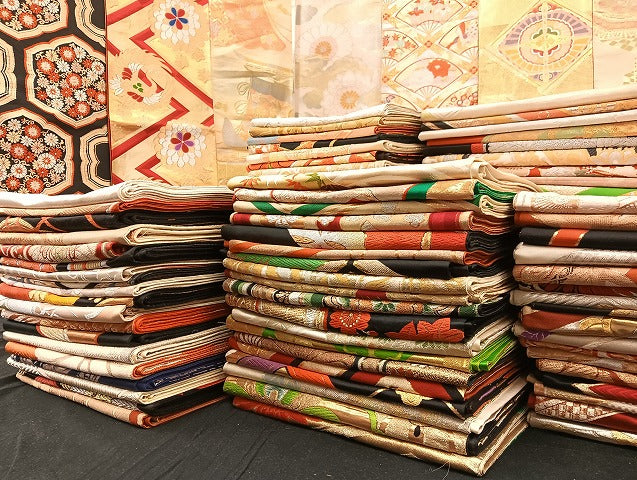 平和屋着物■袋帯 西陣 まとめて100点 鳳凰 向かい鶴 孔雀 向かい蝶 花柄 楽器 金銀糸 など 着用可能多数 未使用品あり 全て正絹 mmm068