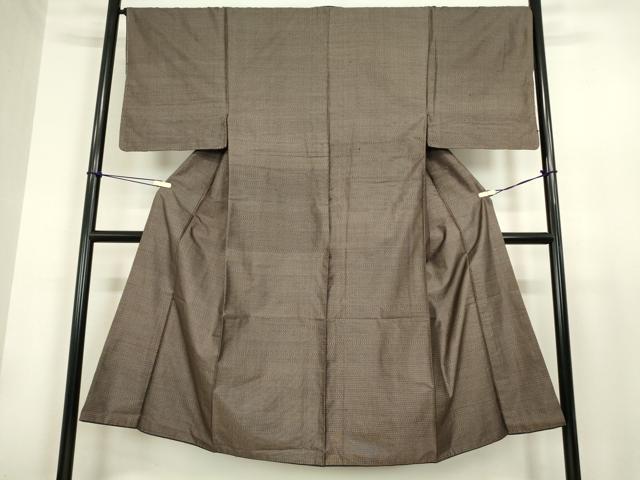 平和屋着物●男性 本場大島紬 アンサンブル 長羽織セット 100亀甲 正絹 逸品 DAAY9354az