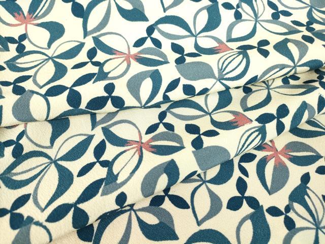 平和屋着物○上質な小紋 舞花文 正絹 逸品 未使用 DAAY9357az