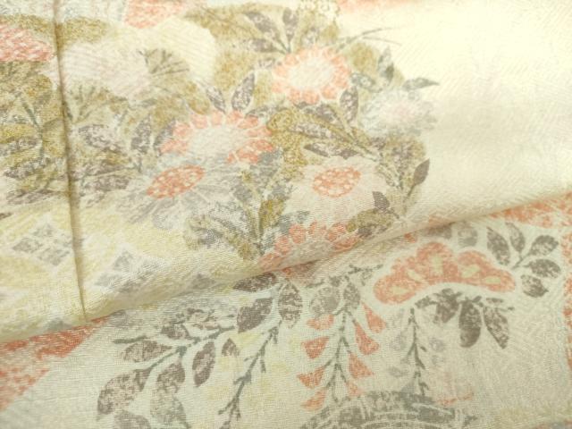 平和屋着物●訪問着 地紙花文 暈し染め 金彩 ますいわ屋扱い 正絹 逸品 DAAZ0658ps