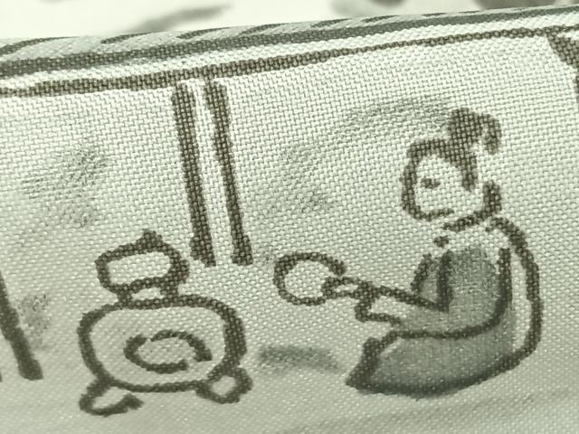 平和屋着物●男性 長襦袢 単衣 手描き 人物風景文 洗える着物 AABD0517fy
