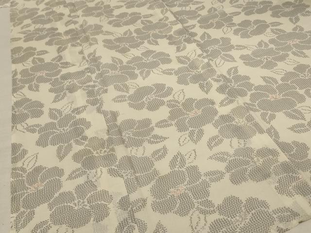 平和屋着物*夏物 本場大島紬 夏大島 草花文 正絹 逸品 AABD6562jd