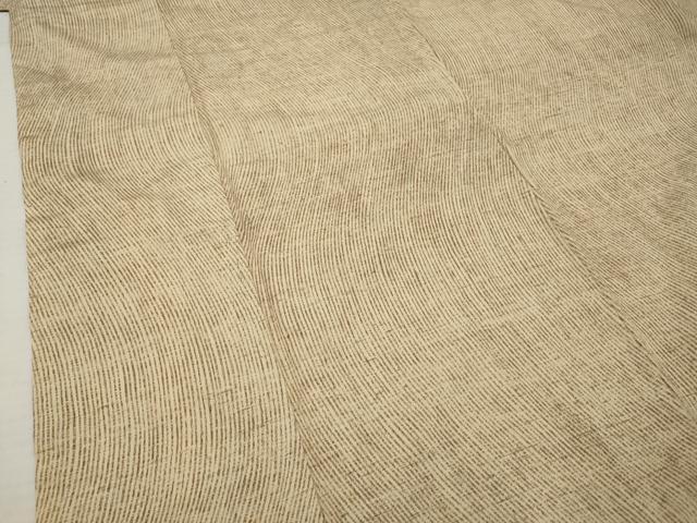 平和屋着物■上質な紬 変わり縞 正絹 逸品 AABD4862gw