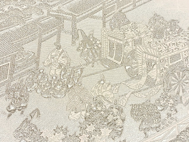 平和屋着物■袋帯 西陣 まとめて100点 鳳凰 向かい鶴 人物 蝶 風景 更紗 花柄 正倉院 佐賀錦 金銀糸 など 未使用品あり 全て正絹 mmm955