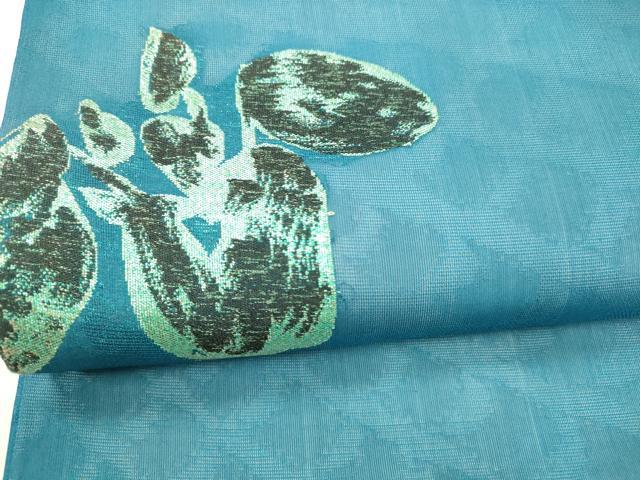 平和屋着物*夏物 九寸名古屋帯 抽象文様 正絹 逸品 DABA0060cm