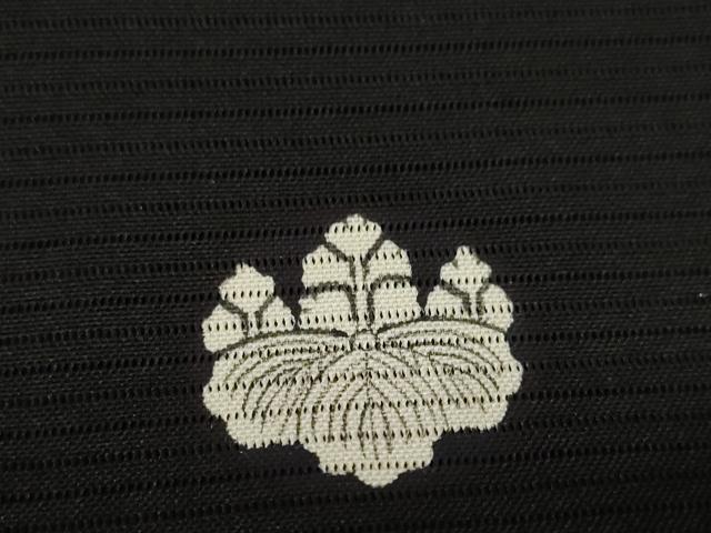 平和屋着物*夏物 黒紋付 黒反物 着尺 絽 みちりや染 紅下黒染 逸品 未使用 DAAV8439zzz
