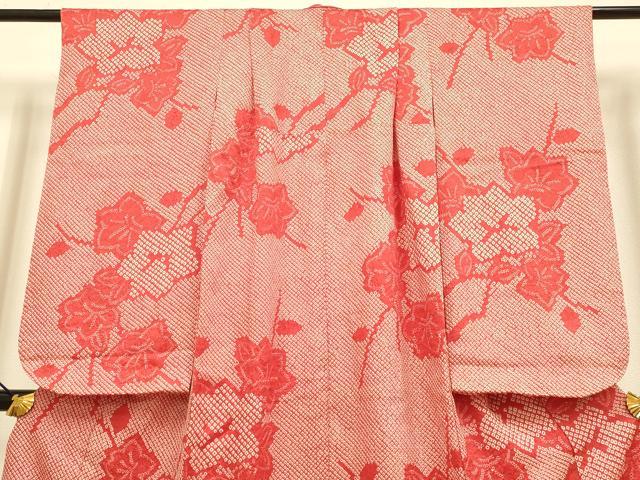 平和屋本店∵極上 女の子 十三参り 子供 祝着 総絞り 枝花文 逸品 DZAB3249kh6